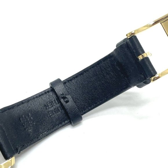 GUCCI Quartz date Watches SS / Leather belt Gold/Black belt main image 9